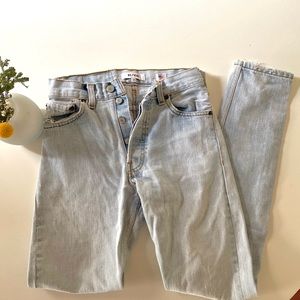 RE/ DONE light wash skinny jeans Size 23